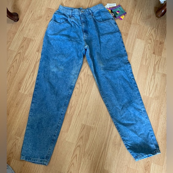New Lee blue Jeans woman’s size 12m baggy fit tapered ankle pants - Picture 1 of 6